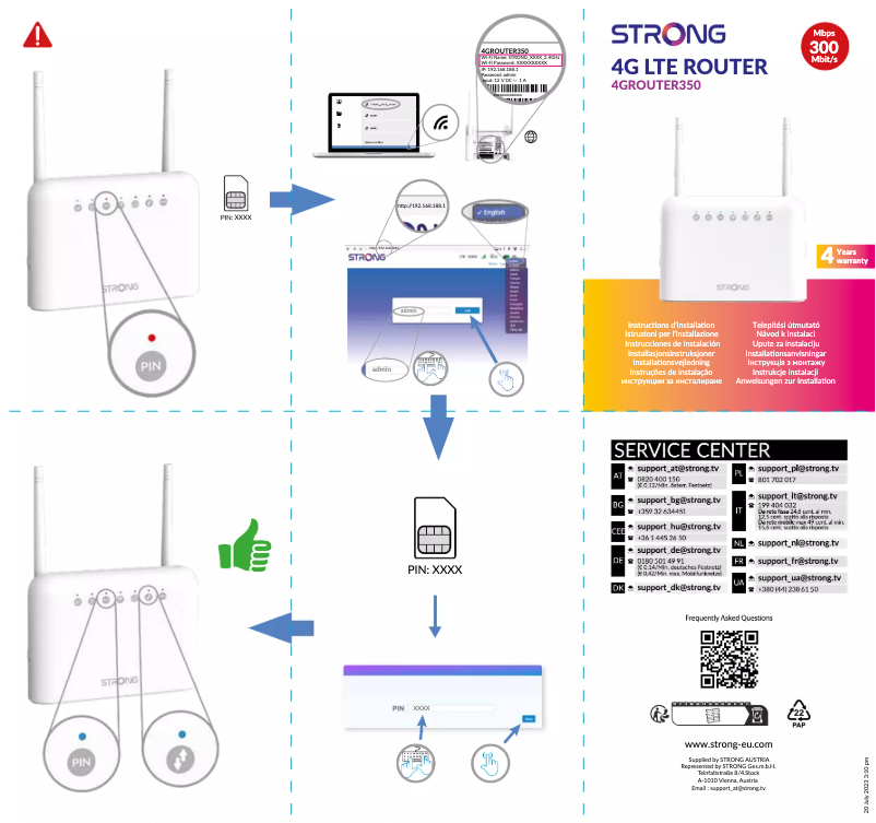 Page n°1 - Manuel utilisateur Strong 4G LTE Router 350