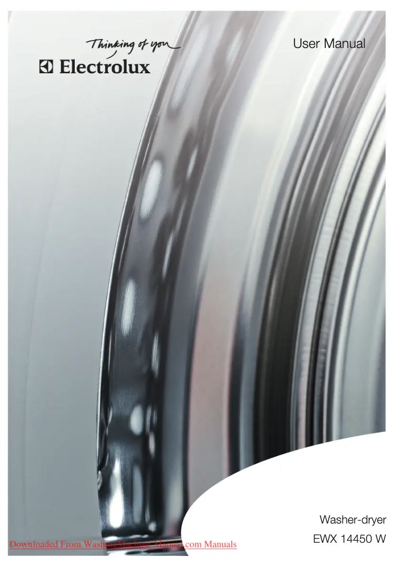Page n°1 - Manuel utilisateur Electrolux EWX14450W