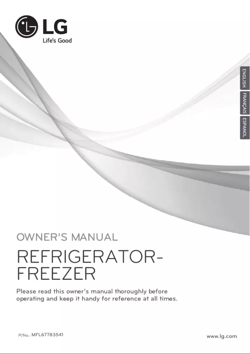 Page 1 de la notice Manuel utilisateur LG GB40BVN