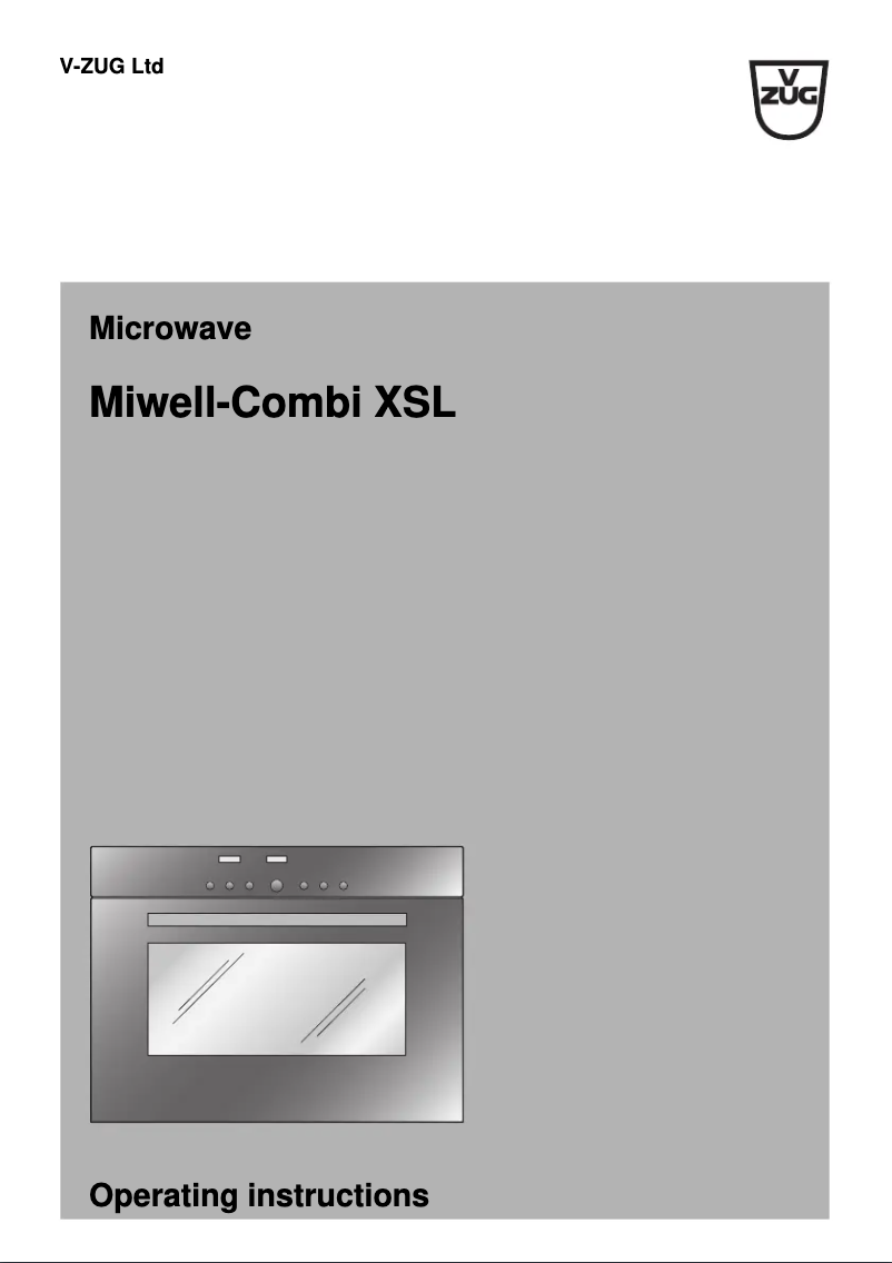 Image de la première page du manuel de l'appareil MWC-XSL60BL