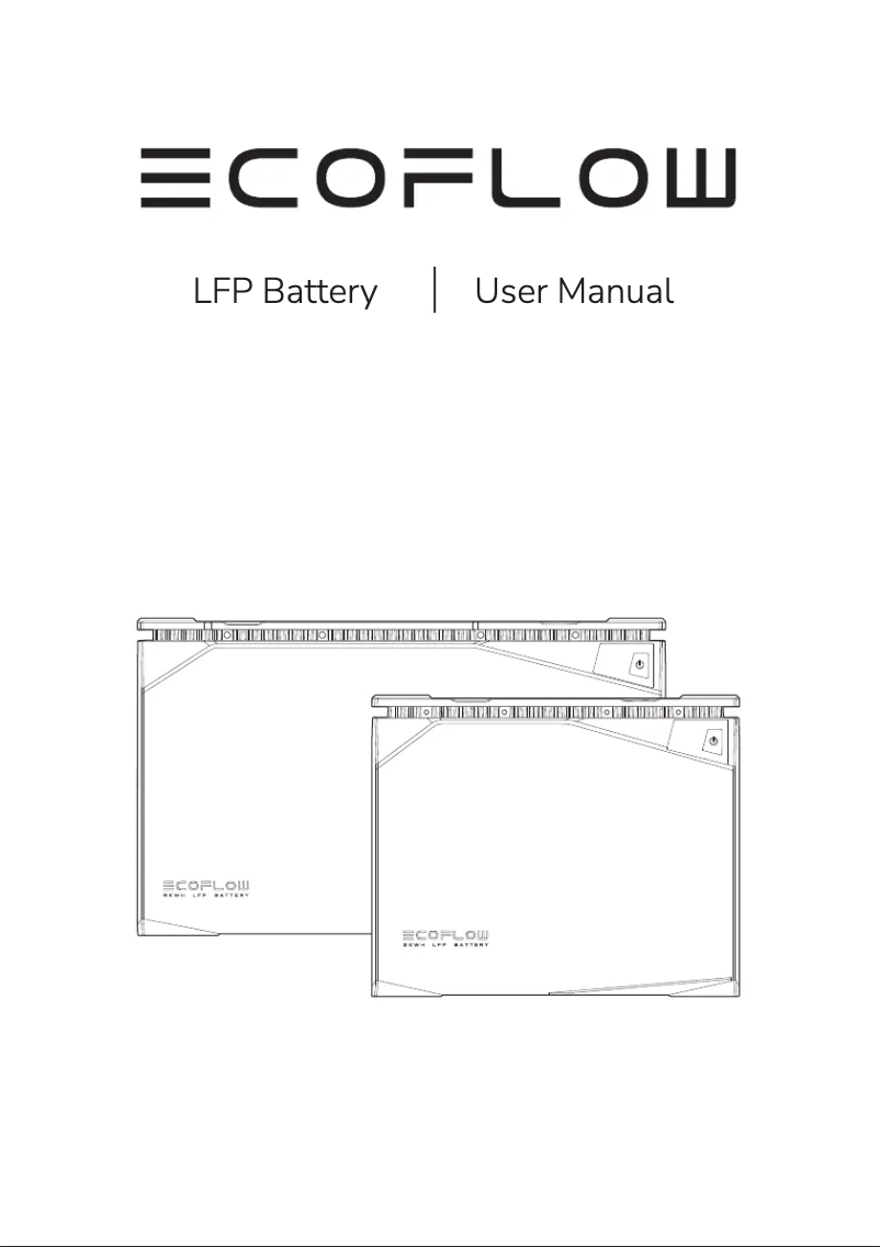 Page 1 de la notice Manuel utilisateur EcoFlow LFP Battery