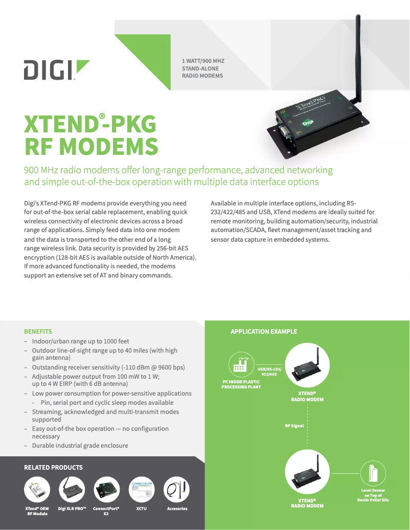 Page 1 de la notice Manuel utilisateur Digi XTP9B-PKI-RA