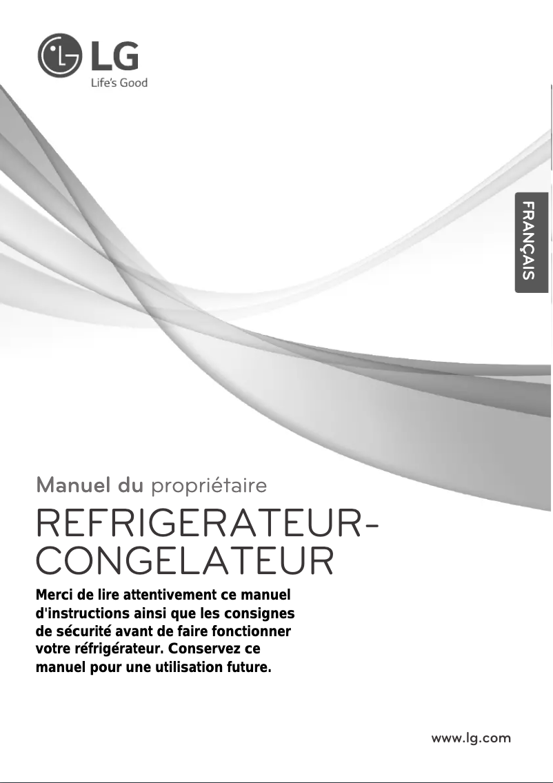 Page n°1 - Manuel utilisateur LG GR6017PS