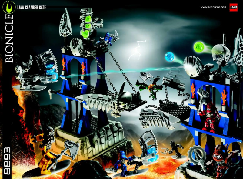 Image de la première page du manuel de l'appareil Bionicle 8893