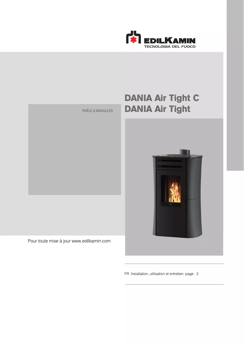 Page n°1 - Manuel utilisateur Edilkamin DANIA Air Tight
