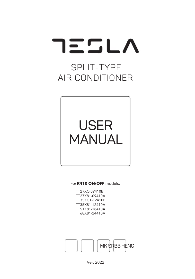 Page 1 de la notice Manuel utilisateur Tesla TT27X81-09410A