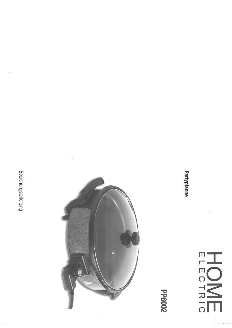 Page n°1 - Manuel utilisateur Home Electric PP6002