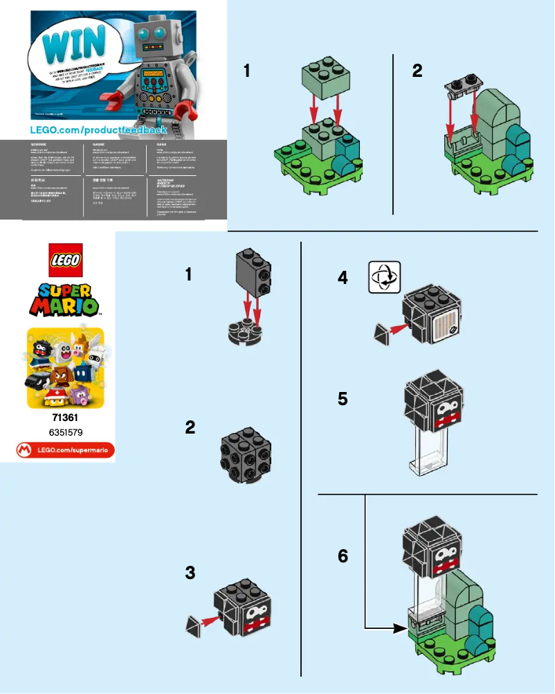 Page n°1 - Manuel utilisateur Lego Super Mario 71361