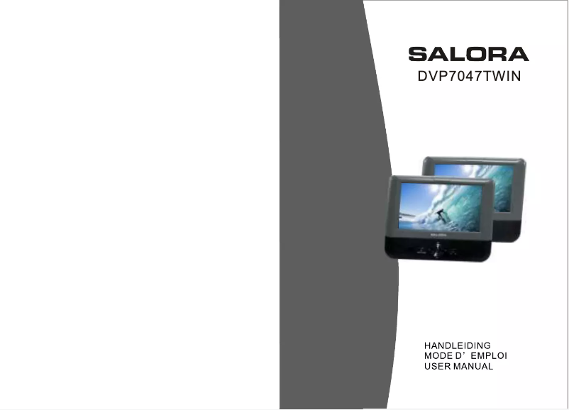 Page 1 de la notice Manuel utilisateur Salora DVP7047TWIN