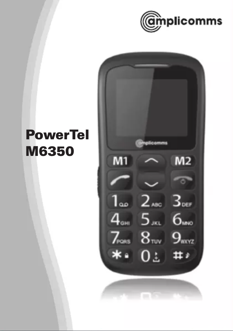 Image de la première page du manuel de l'appareil PowerTel M6350