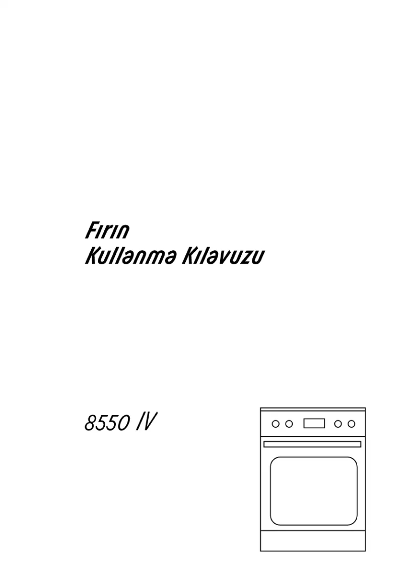 Image de la première page du manuel de l'appareil 8550 IV