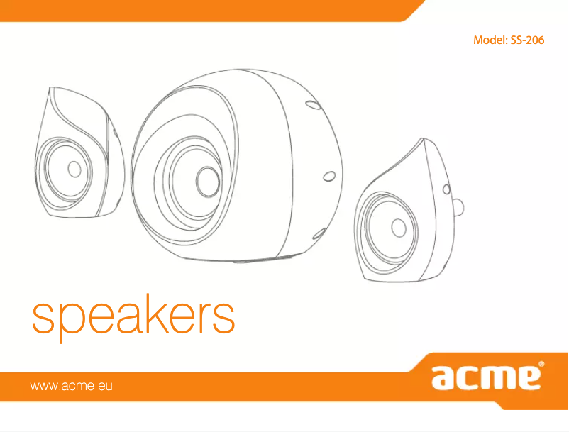Page 1 de la notice Manuel utilisateur Acme Made SS206