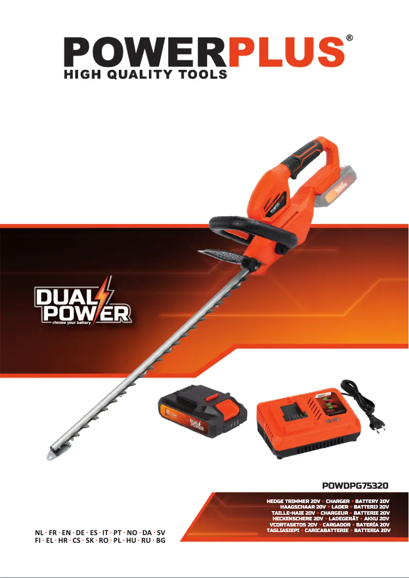 Page n°1 - Manuel utilisateur PowerPlus POWDPG75320