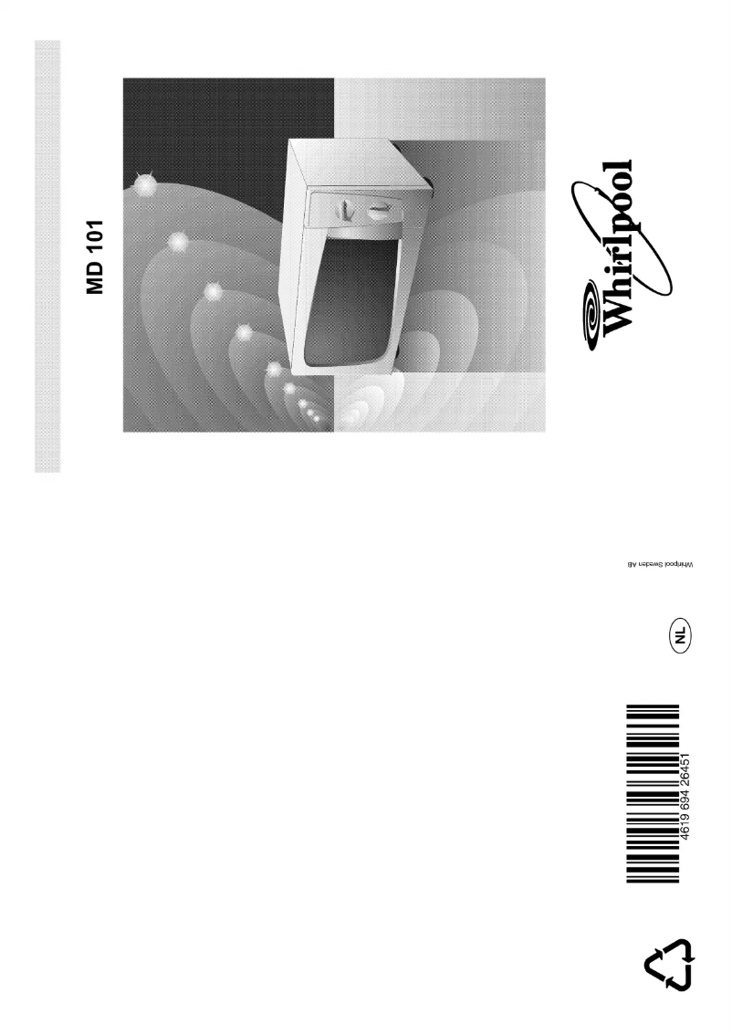 Page 1 de la notice Manuel utilisateur Whirlpool MD 101