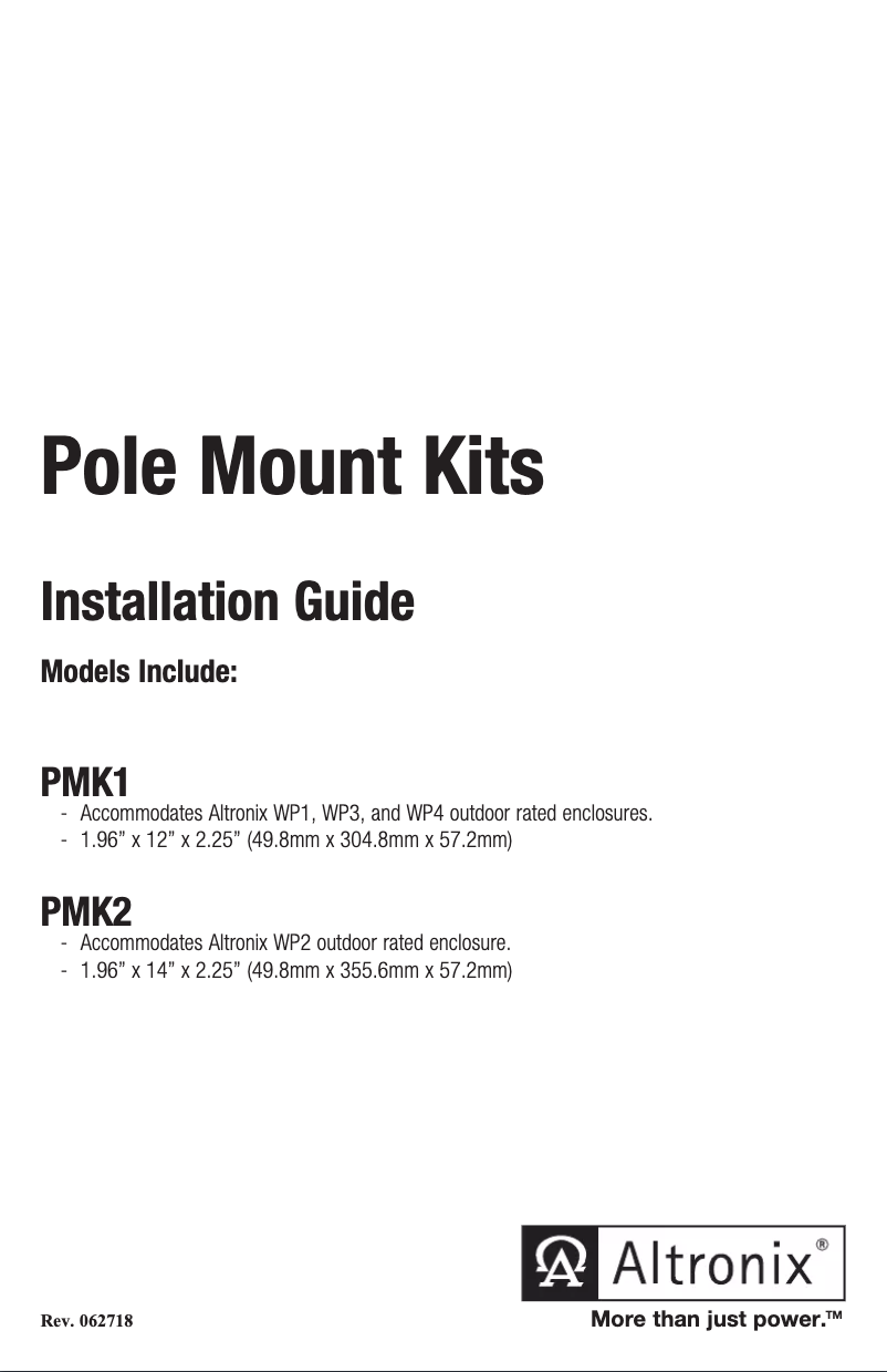 Page n°1 - Manuel utilisateur Altronix PMK2