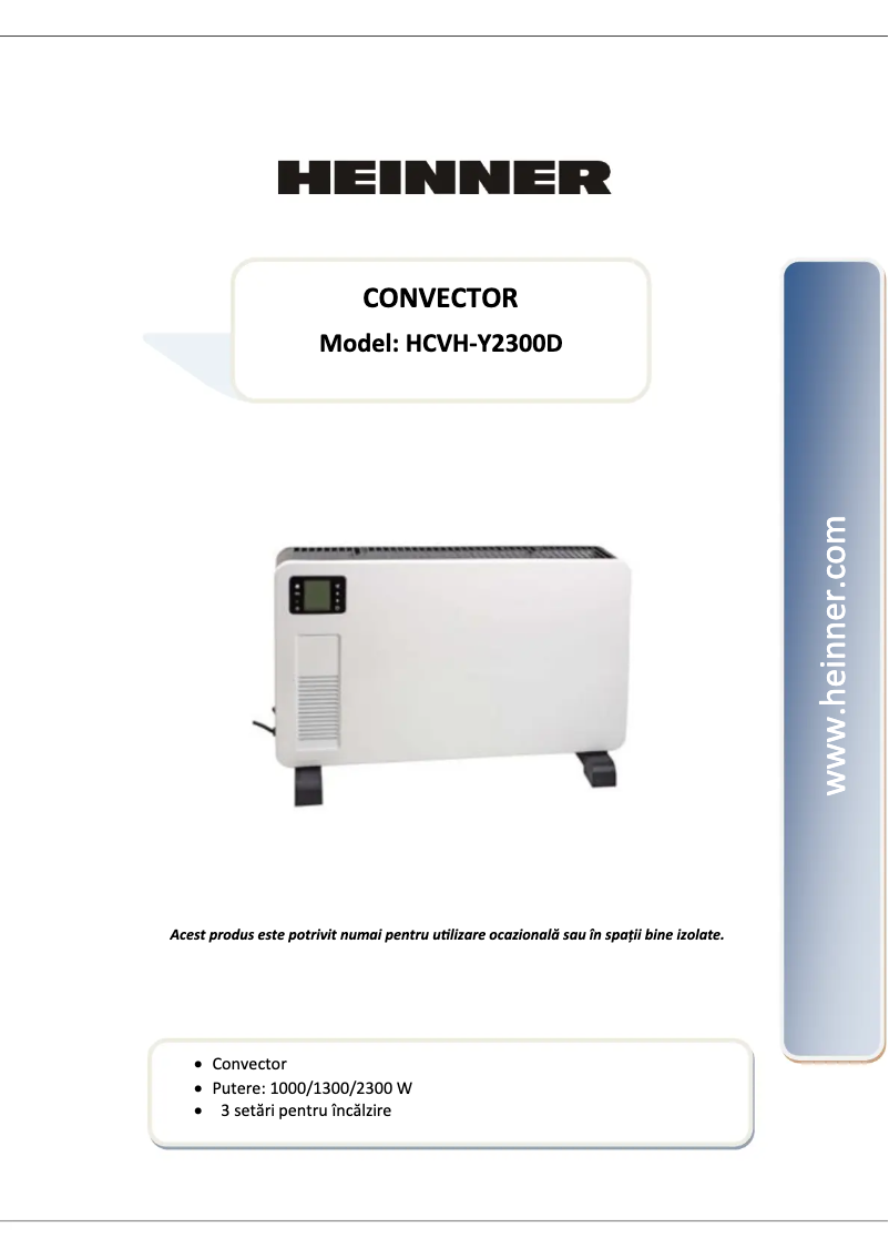 Image de la première page du manuel de l'appareil HCVH-Y2300D