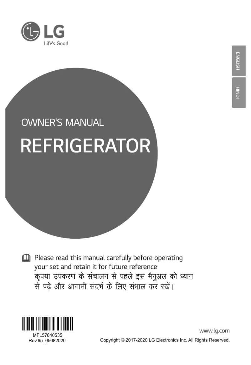 Page 1 de la notice Manuel utilisateur LG GL-T302RES4