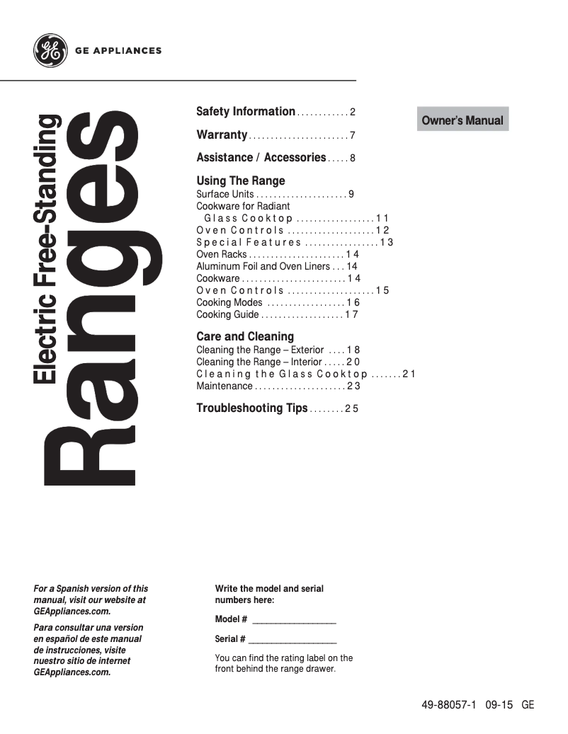 Page n°1 - Manuel d'utilisation et d'entretien Hotpoint RB525DHCC
