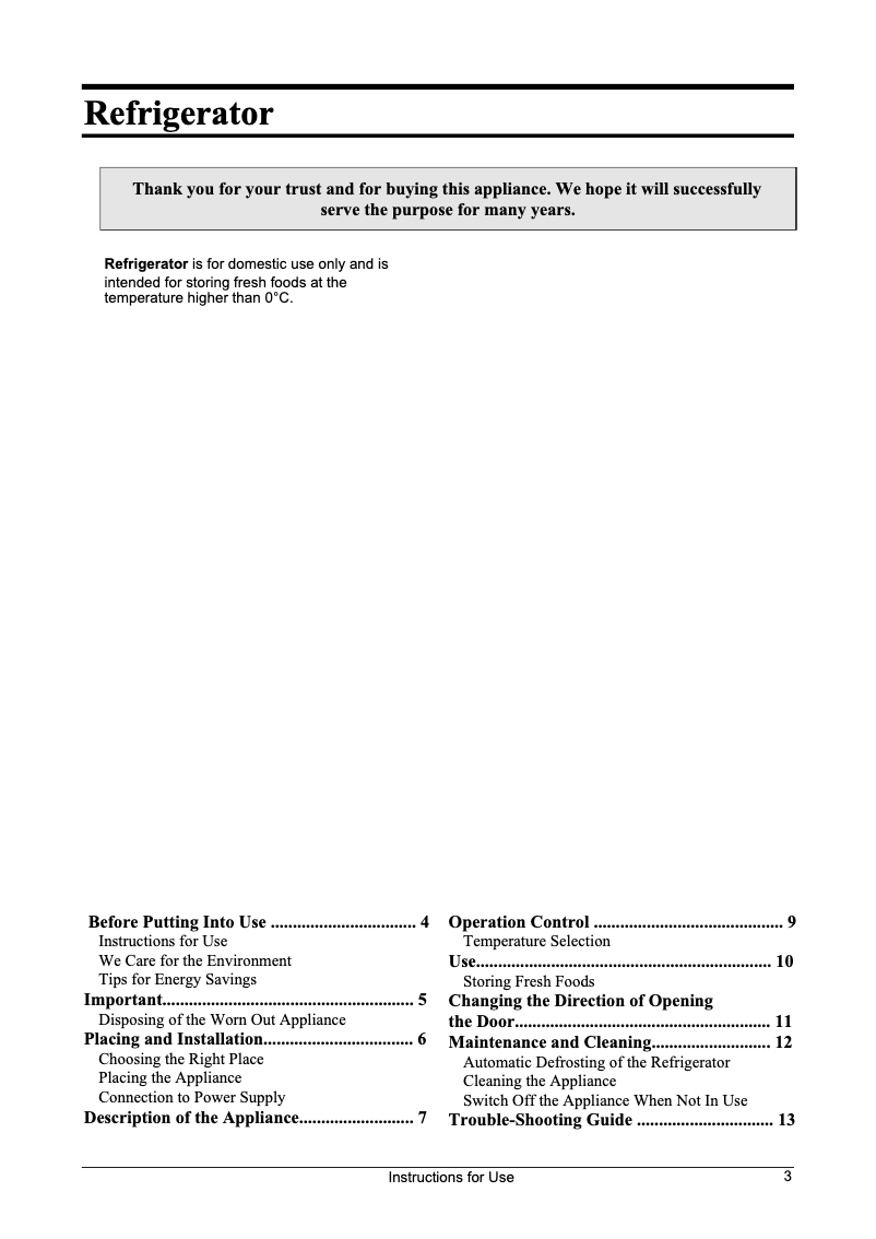 Image de la première page du manuel de l'appareil R4223W