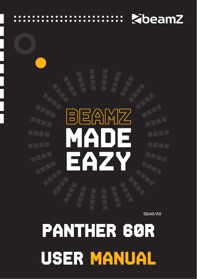 Page 1 de la notice Manuel utilisateur BeamZ Panther 60R