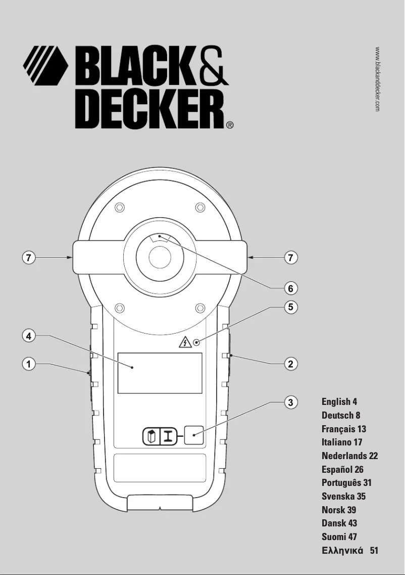 Page 1 de la notice Manuel utilisateur Black & Decker BDL230S