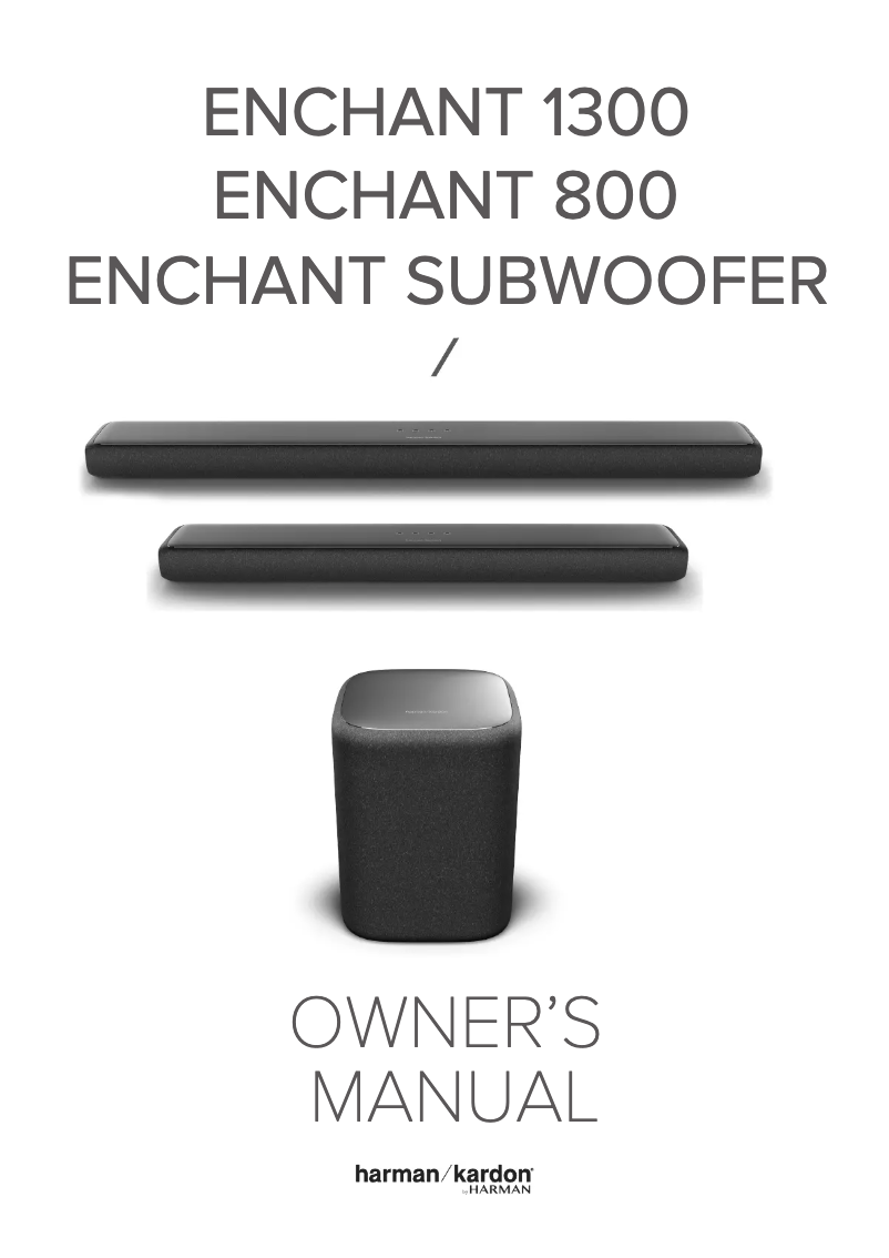 Image de la première page du manuel de l'appareil Enchant