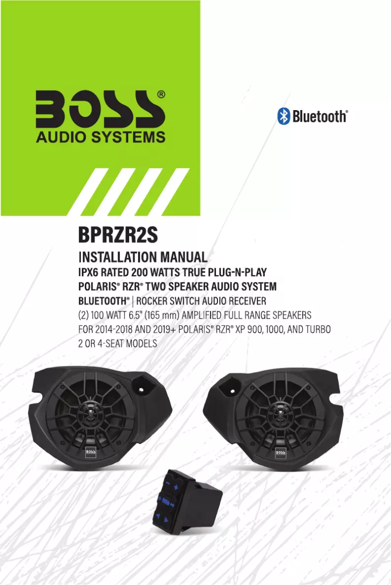 Image de la première page du manuel de l'appareil BPS1RS