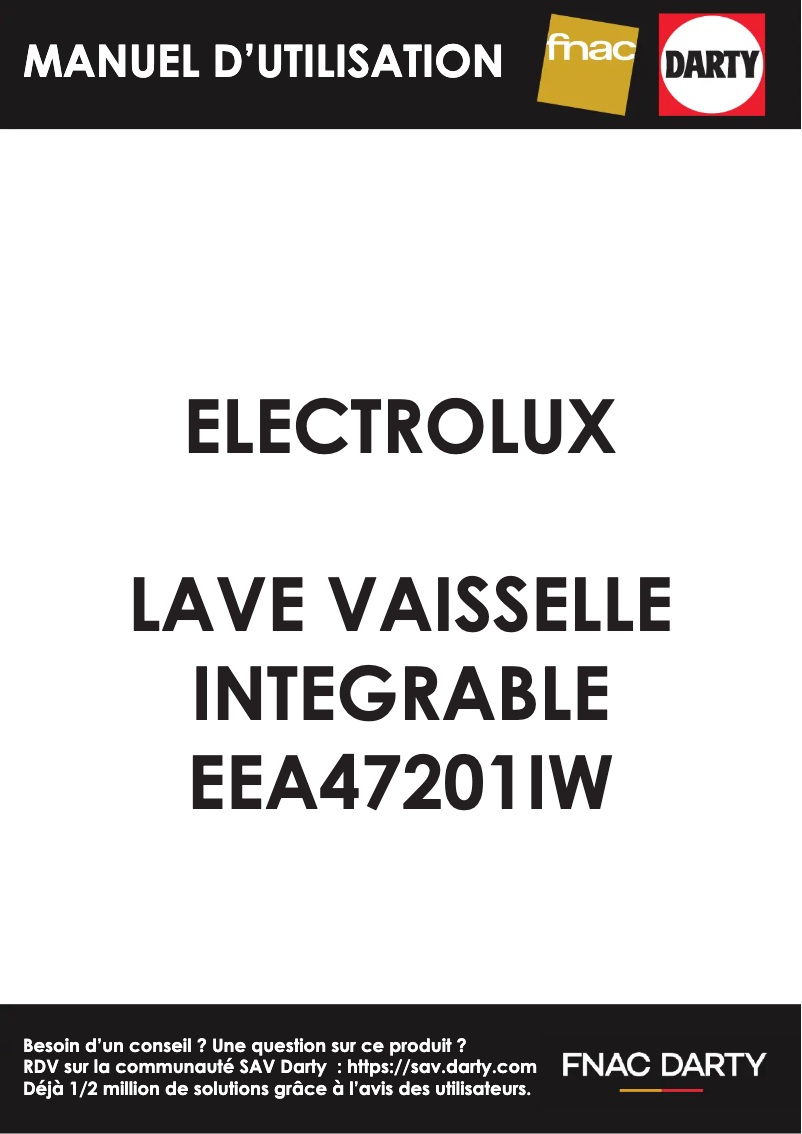 Page n°1 - Manuel utilisateur Electrolux EEA47201IW
