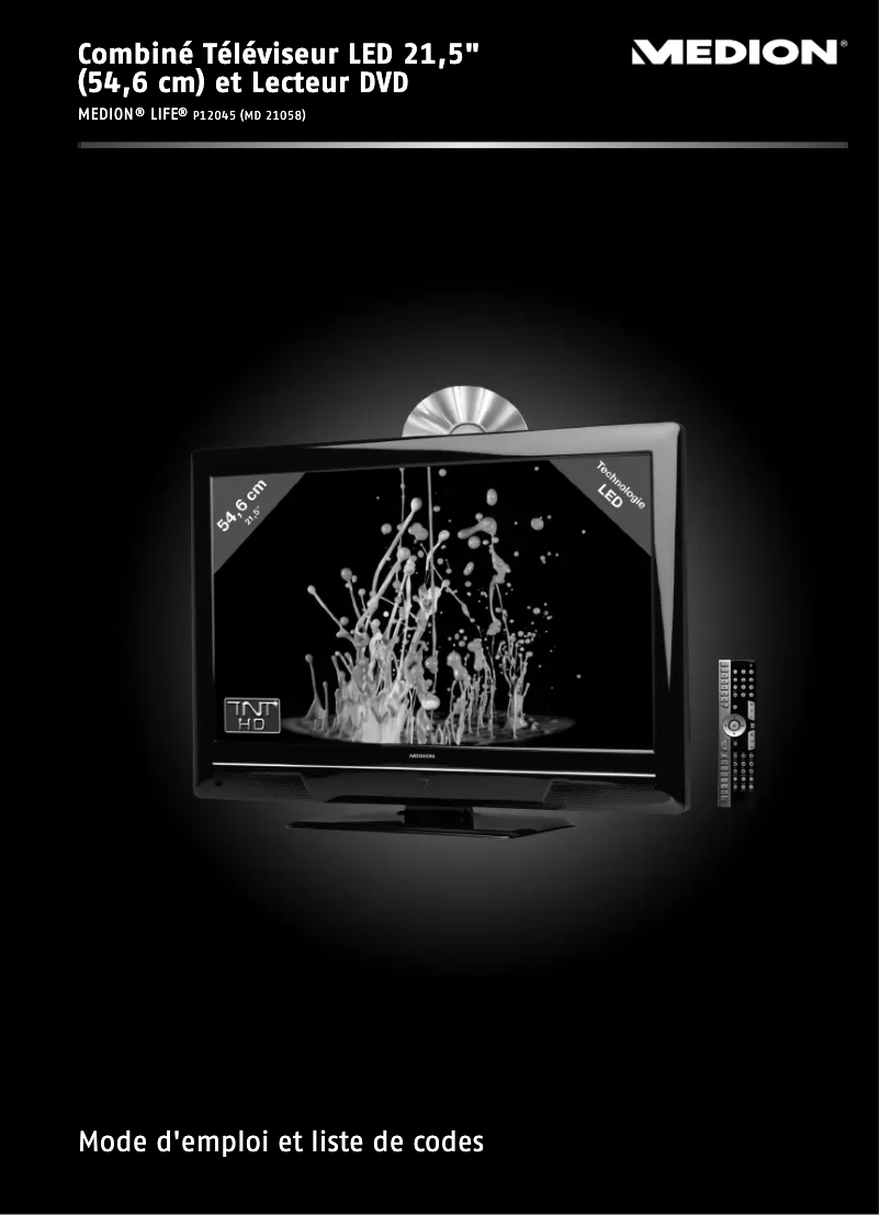 Image de la première page du manuel de l'appareil LIFE P12045 (MD 21058)