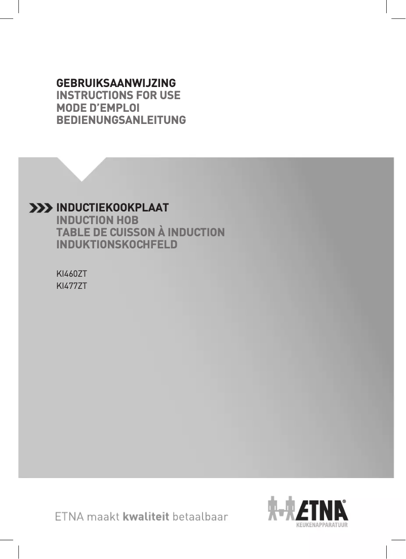 Page n°1 - Manuel utilisateur Etna KI477ZT