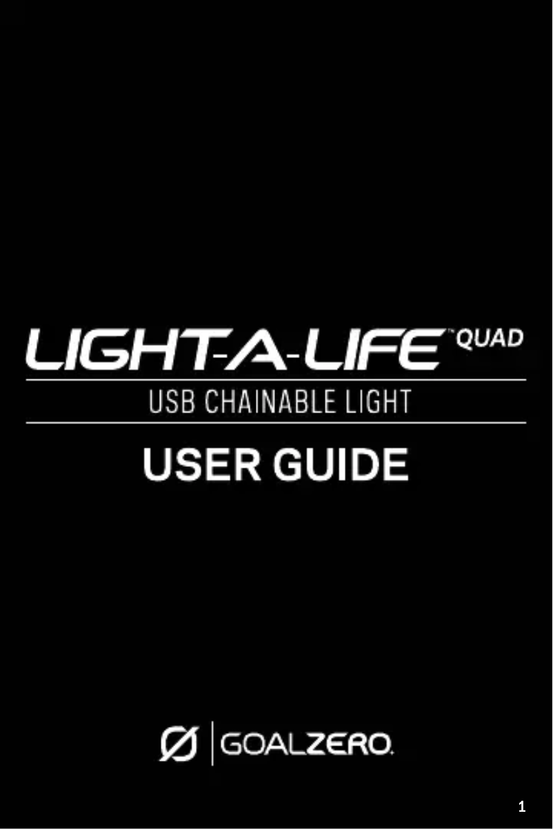 Image de la première page du manuel de l'appareil Light-A-Life Quad