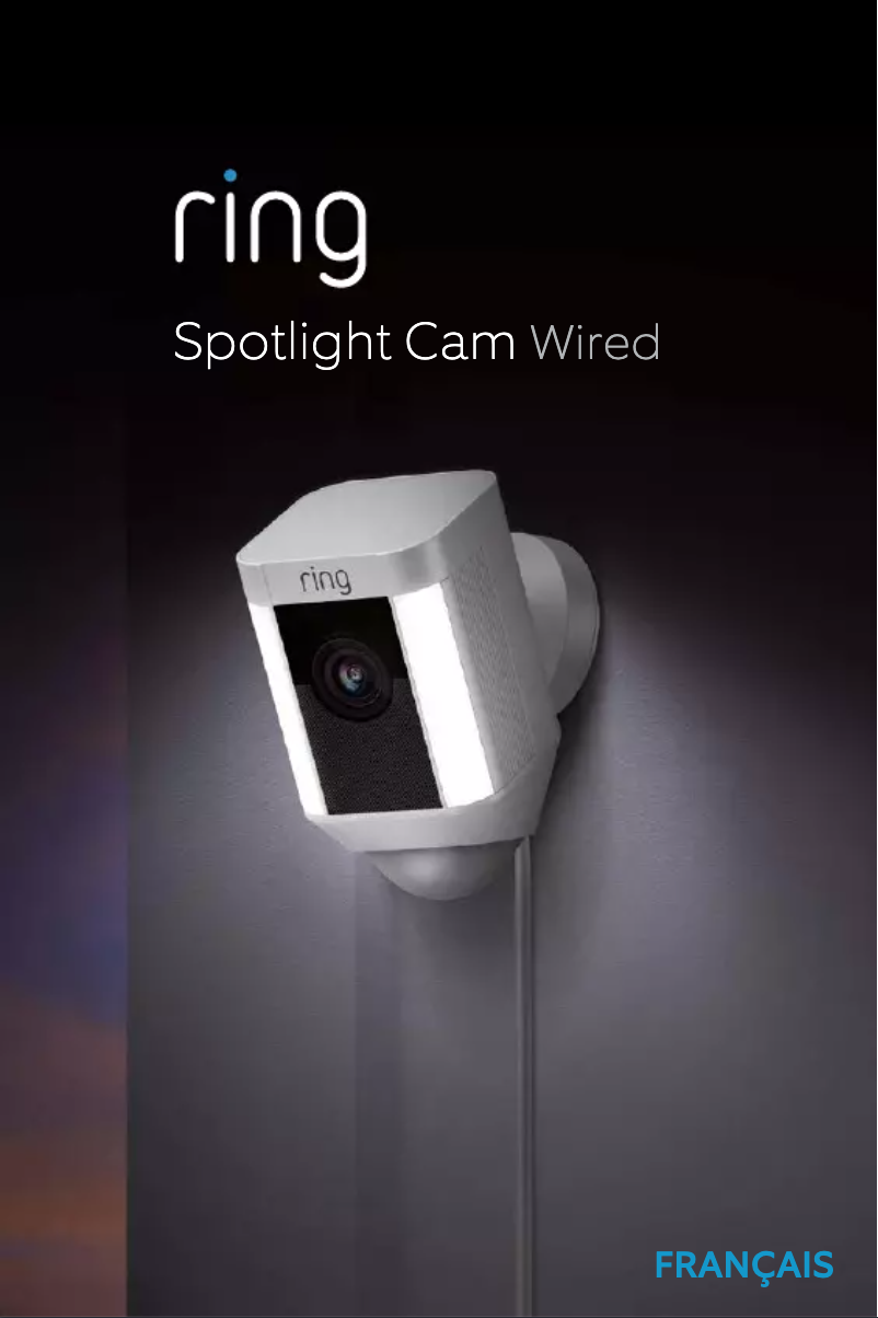 Image de la première page du manuel de l'appareil Spotlight Cam Wired