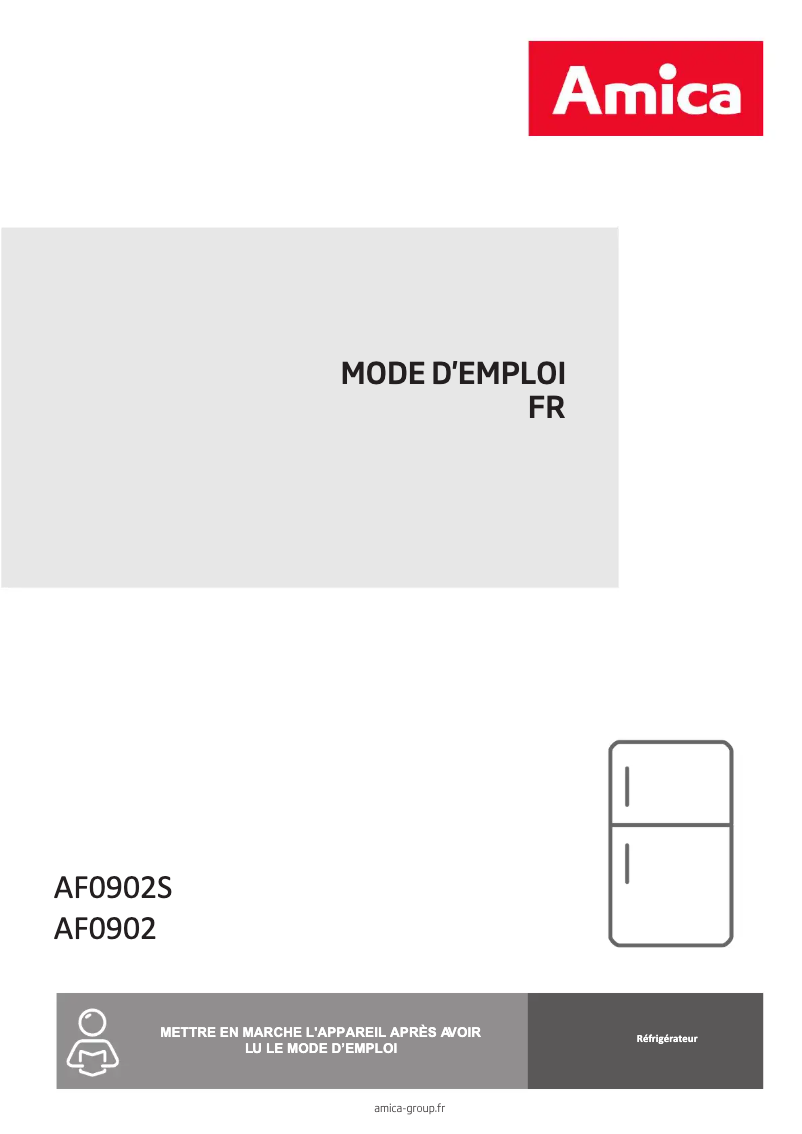 Image de la première page du manuel de l'appareil AF0902