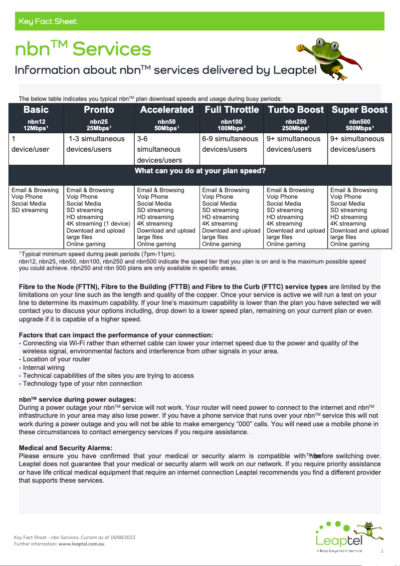 Page n°1 - Manuel utilisateur Leaptel NBN 50