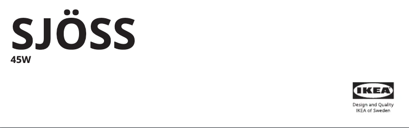 Image de la première page du manuel de l'appareil SJÖSS 805.744.57