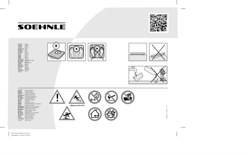 Page 1 de la notice Manuel utilisateur Soehnle Form