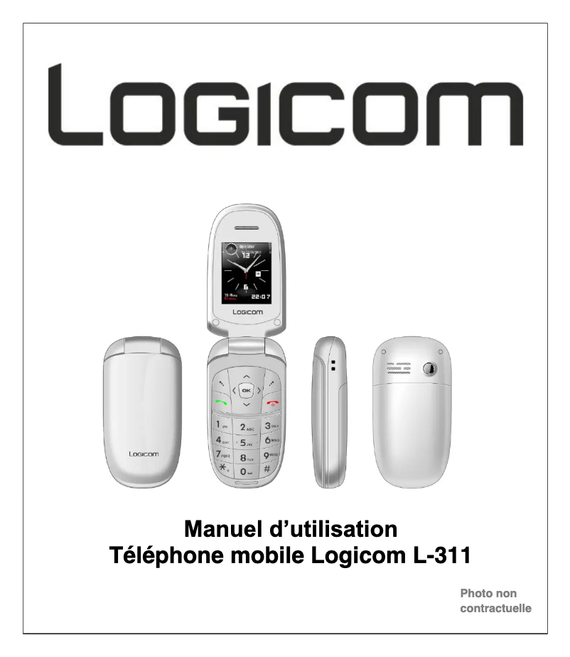 Page 1 de la notice Manuel utilisateur Logicom L-311