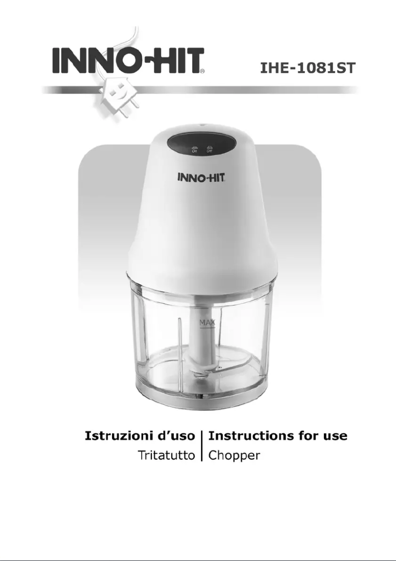 Page n°1 - Manuel utilisateur Inno-Hit IHE-1081ST