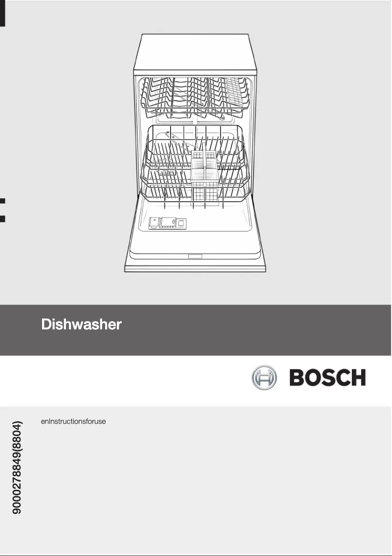 Page 1 of the manual User Manual Bosch SGS45E12TR