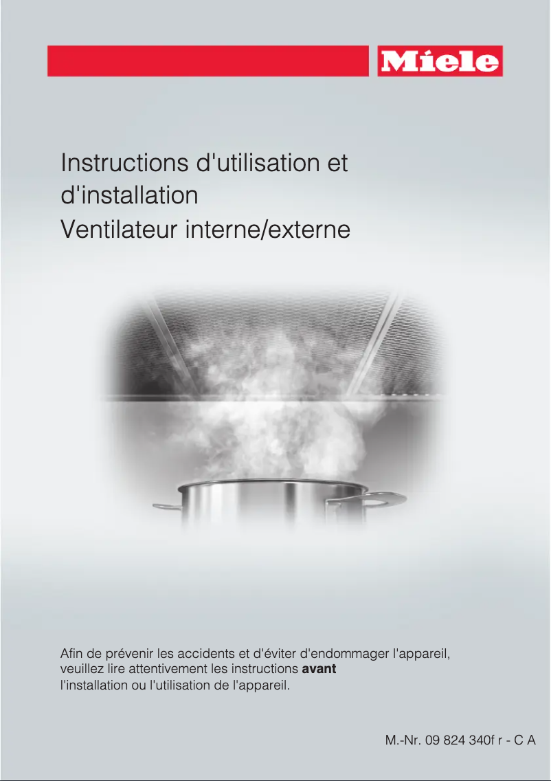 Image de la première page du manuel de l'appareil DREB XL