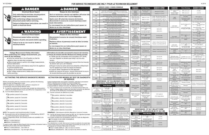 Página 1 del manual Diagrama de cableado KitchenAid KFDC500JSC