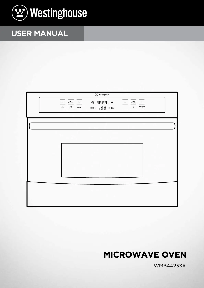 Page 1 de la notice Manuel utilisateur Westinghouse WMB4425SA