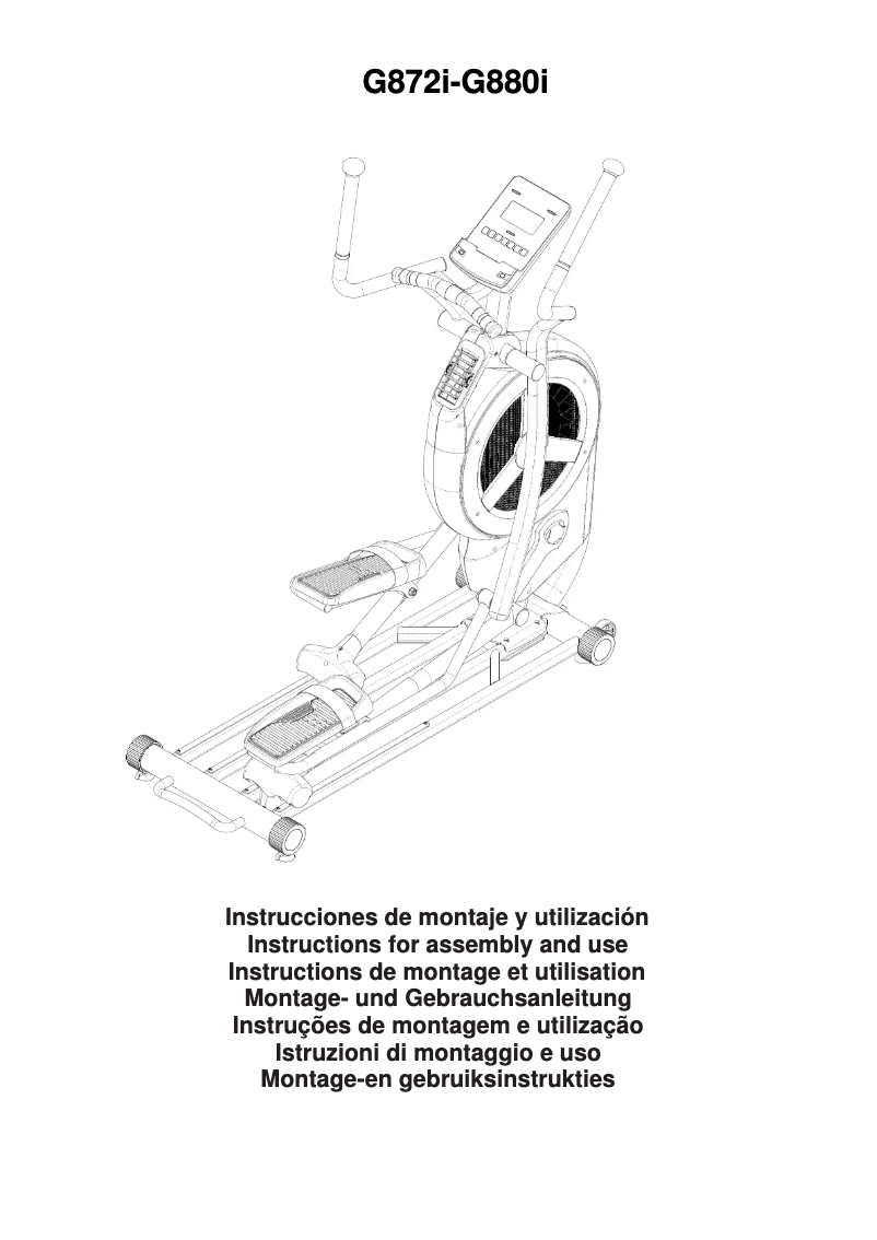 Image de la première page du manuel de l'appareil I.CROSS1000 G872I