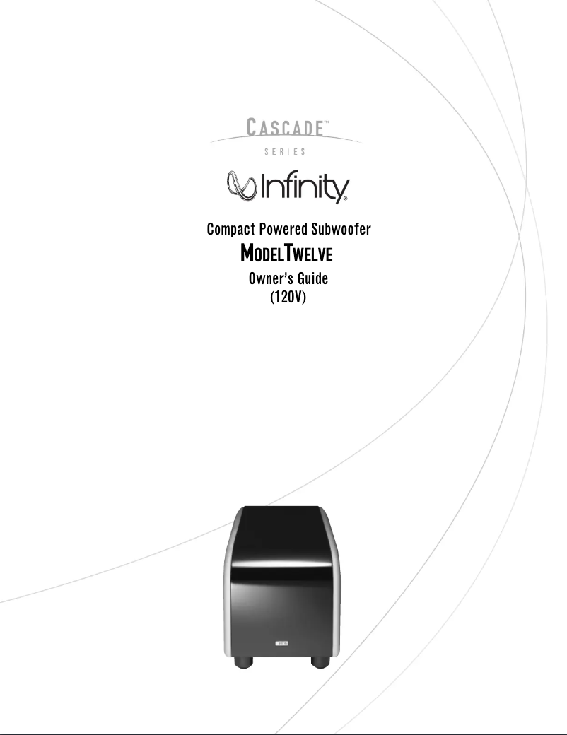 Página 1 del manual Manual de usuario Infinity Cascade Model 12