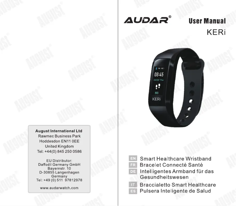 Page n°1 - Manuel utilisateur Audar KERi