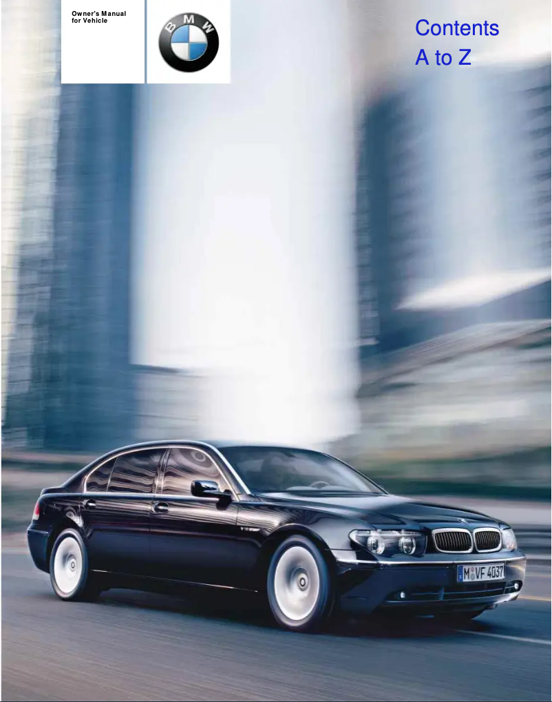 Página 1 del manual Manual de usuario BMW 745Li (2004)