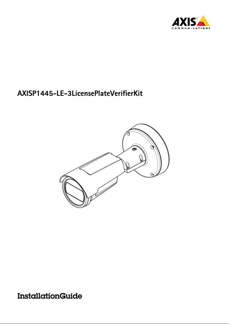 Page 1 de la notice Manuel utilisateur Axis P1445-LE-3
