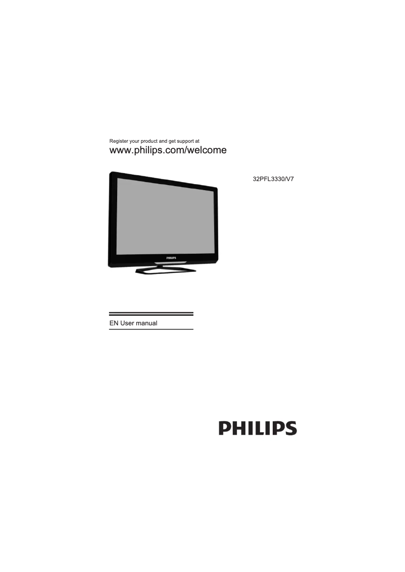 Page 1 de la notice Manuel utilisateur Philips 32PFL3330