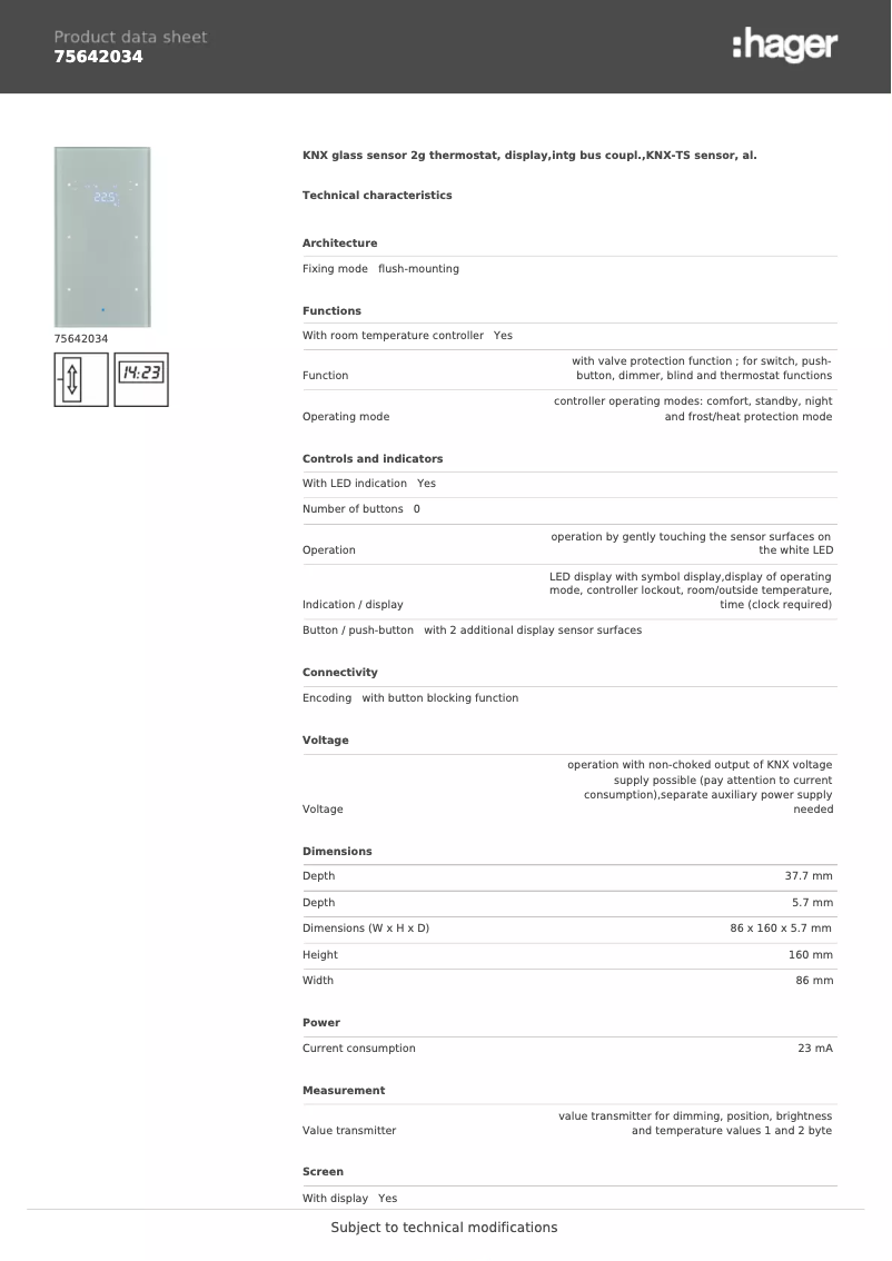 Image de la première page du manuel de l'appareil 75642034