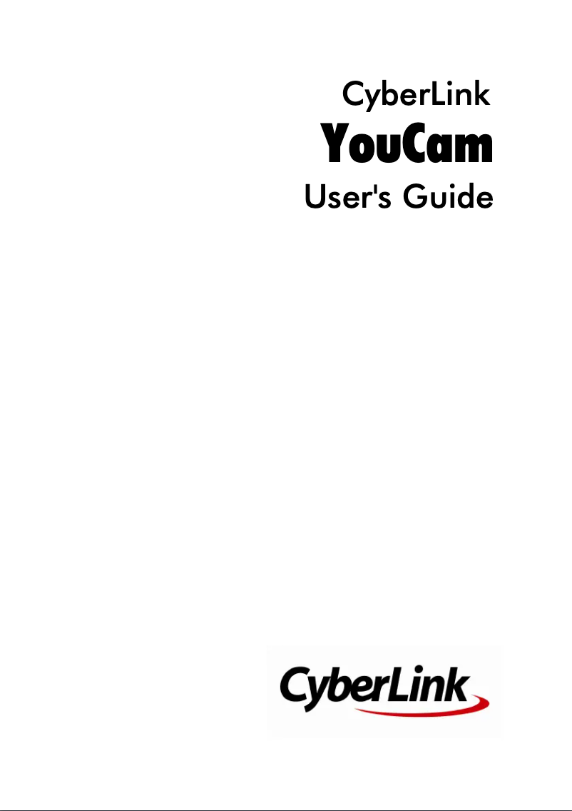 Page 1 de la notice Manuel utilisateur Cyberlink YouCam 7